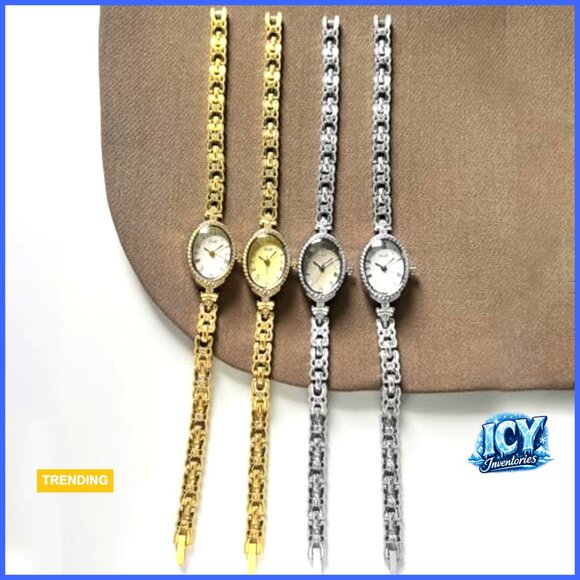 Alloy Steel Vintage Quartz Watch with Roman Numerals Oval Dial Waterproof main image 7